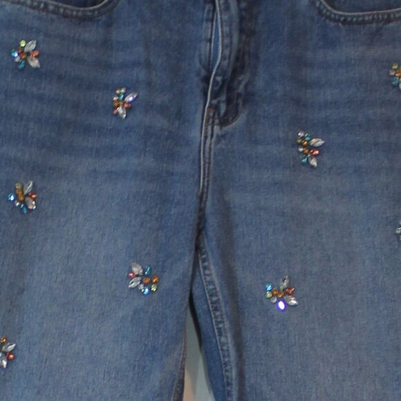 Splash DNM Wear since 1993  embellished blue zip closure  jeans size 30 - Picture 5 of 8